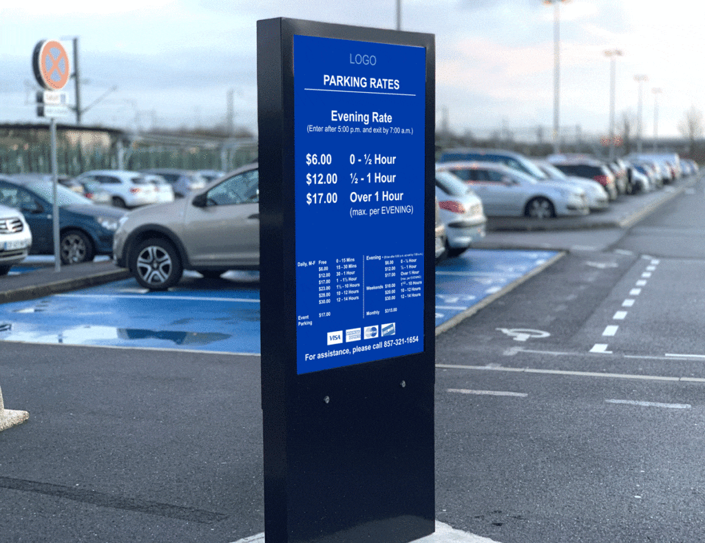 University Parking Solutions : outdoor kiosk